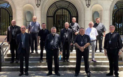 Monseñor Arturo Ros participa en la primera reunión de la Comisión Episcopal para los Laicos, Familia y Vida tras el COVID-19